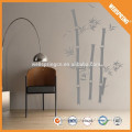 Appealing comfortable waterproof bamboo flower wall sticker